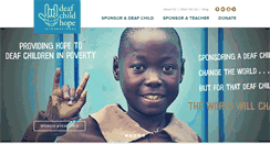 Desktop Screenshot of deafchildhope.org